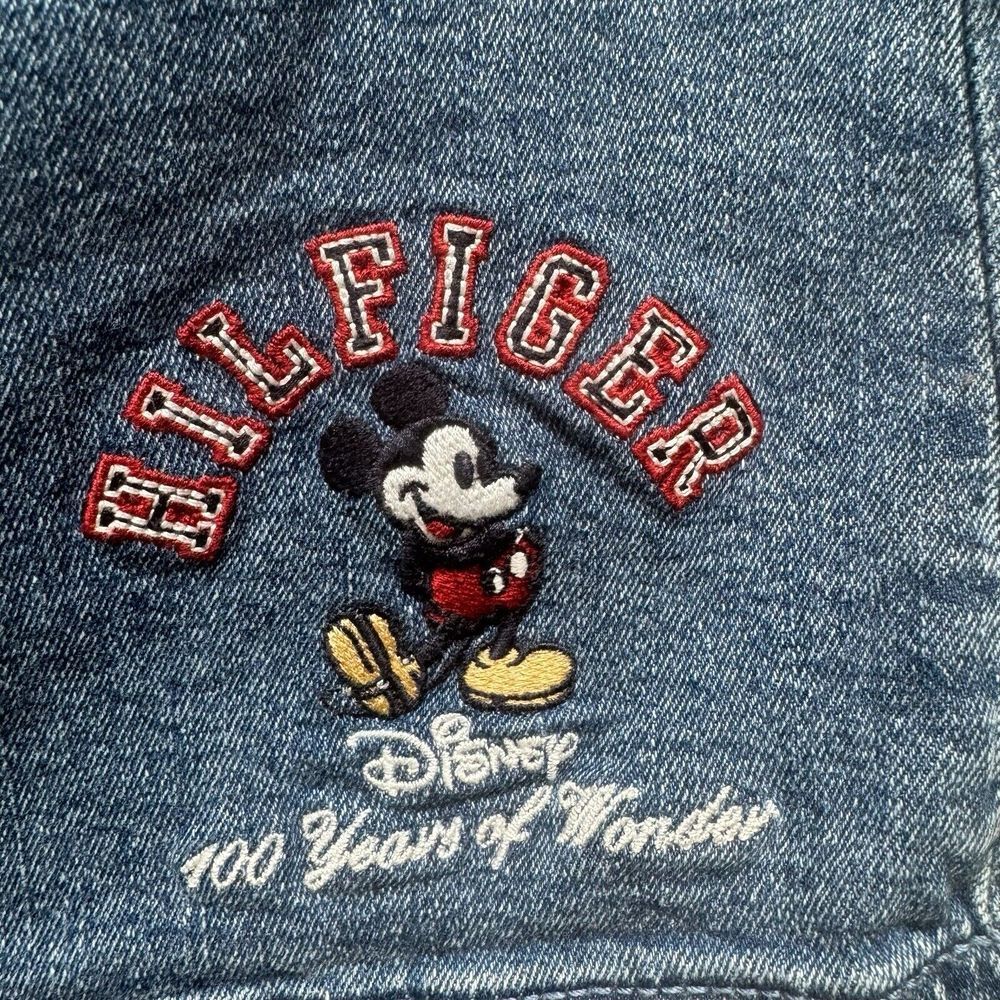 Tommy Hilfiger x Disney Little Girls 10 Stretch Denim Skirt Mickey Mouse RARE